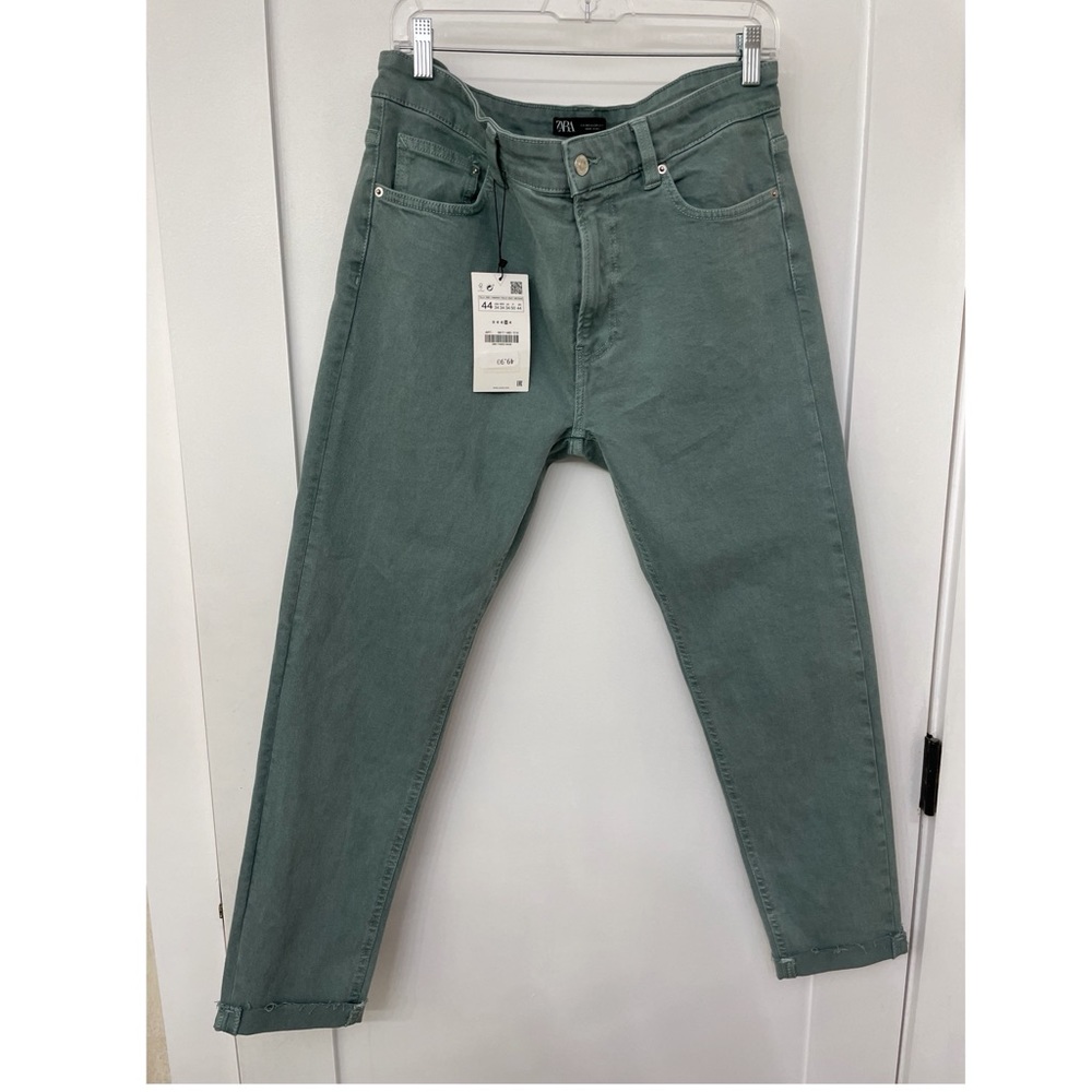 Men's Straight Fit Pants in Sage Green
